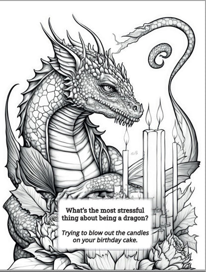 Dragon Jokes Coloring Bundle