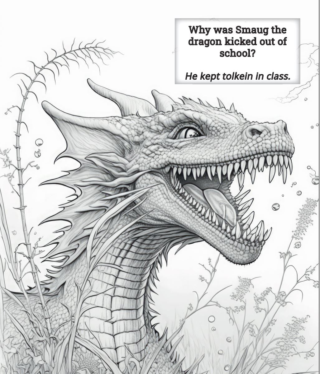 Dragon Jokes Coloring Bundle